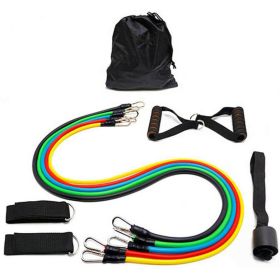 11pcs New Resistance Bands Set, Workout Bands w/Latch Handle Ankle Latex Tube