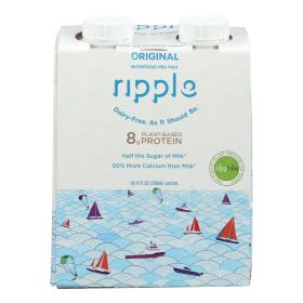 Ripple Foods Ripple Aseptic Original Plant Based With Pea Protein - Case of 4 - 4/8 FZ