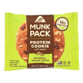 Munk Pack - Protein Cookie - Oatmeal Raisin Spice - Case of 6 - 2.96 oz.