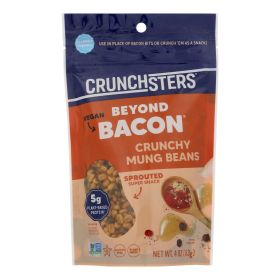 Crunchsters - Sprouted Protein Snack - Beyond Bacon - Case of 6 - 4 oz.