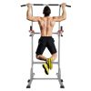 YSSOA Adjustable Dip Stand Power Tower; Home Gym Fitness Equipment; 11-Gear Height Adjustment; 6 in 1 Multifunctional for Whole Body Workout; Black