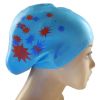 Large Long Hair Swim Cap Ear Protection Adult Swim Cap Silicone Swim Caps for Women Swimming; Light Blue