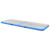 vidaXL Inflatable Gymnastics Mat with Pump 157.4"x39.3"x3.9" PVC Blue