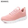 BOANXIL 2022 Ladies Comfortable Sneakers Breathable Running Shoes Outdoor Lightweight Sneakers Women's Casual Walking Shoes